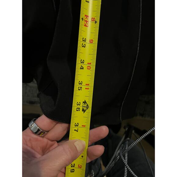 Rosado Black Long Maxi Skirt Size 46 Elegant Satin Trim Formal Wear - Picture 5 of 5